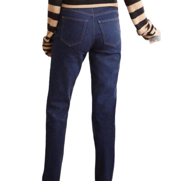 Bodin Denim Girlfriend Ankle Jeans, Dark Wash, 12R - Picture 10 of 10